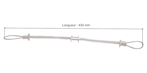 Câble de sécurité anti-coup de fouet universel en acier inoxydable