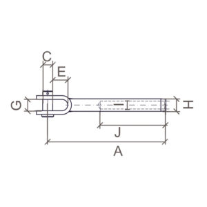 maxi terminaison chape taraudée inox